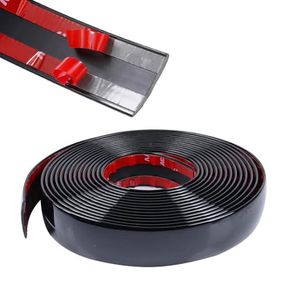 16FT Automotive Trim Molding 1-9/16"(40mm) Wide Glossy Black Car Side Moldings UV-Protected Scratch-Proof for All Vehicles Body Door Window Bumper Self Adhesive - size: 1-9/16 in Wide