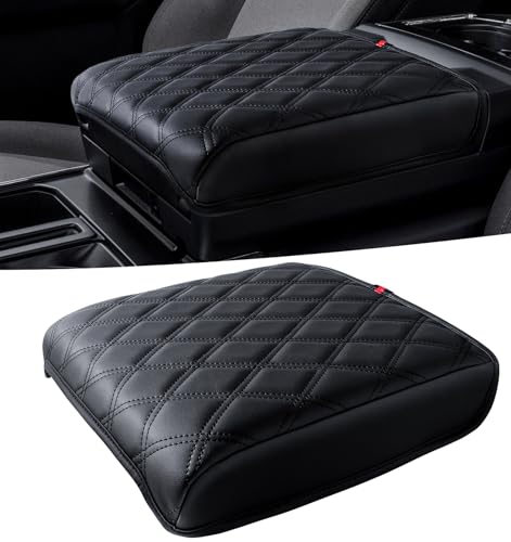 Center Console Cover for 2021-2025 Ford F150 Truck Interior Accessories, 2022-2025 F150 Lightning Armrest Middle Console Cover Anti-Scratch Protector Cushion Pad (Only for Work Surface Console) - color: Work Surface Console