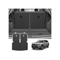 Cargo Liner for VW Volkswagen Atlas 2018-2025 2026 (Not for Cross Sport), All Weather Cargo Mats for Atlas Accessories, Heavy Duty TPE Trunk Mat, Car Accessories - size: 10)VW Atlas 18-26