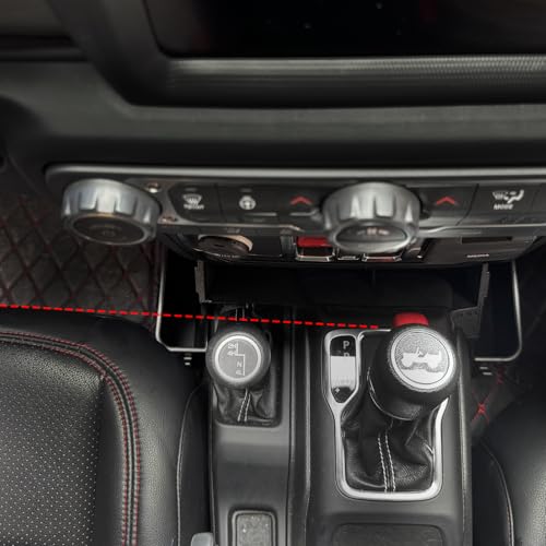 Center Console Organizer Tray Gear Shift Storage Hook 3 PCS Assemble | for Jeep Gladiator 2020-2026 and Jeep Wrangler JL JLU 2026 2025- 2018 Rubicon Sahara 4xe Interior Accessories US Patent