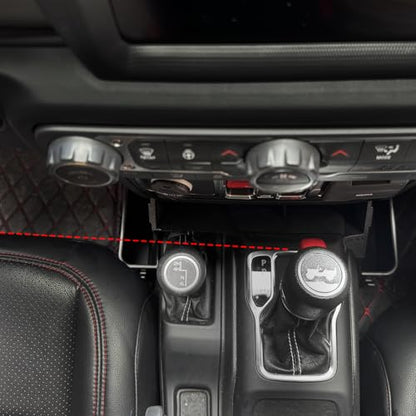 Center Console Organizer Tray Gear Shift Storage Hook 3 PCS Assemble | for Jeep Gladiator 2020-2026 and Jeep Wrangler JL JLU 2026 2025- 2018 Rubicon Sahara 4xe Interior Accessories US Patent