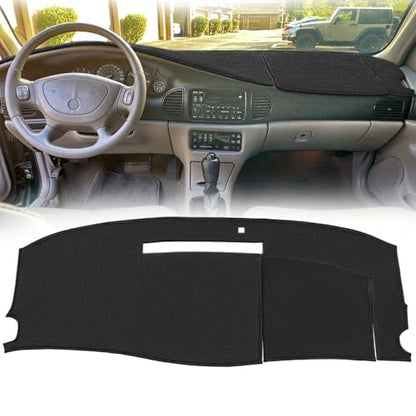 Dash Cover Mat Custom Fit for Buick Regal Century Dashboard Pad Cap Carpet Protector K300 (Black)