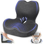 Seat Cushion with Back Support,Lumbar Support Pillow for Office Chair,X Large Memory Foam Chair Cushions for Sciatica Tailbone Pain Relief Coccyx Pad for Wheelchair, Car, Home, Office, Desk