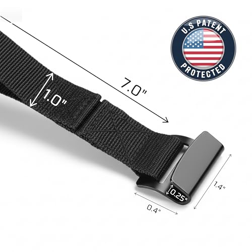 6 Cargo Tie Down Door Hook Straps for Rooftop Cargo Carrier, Patented Heavy Duty Flat Hooks, Roof Rack Clips for Car Top Bag, Luggage Straps for Car, Replacement Parts, No Roof Rack Required