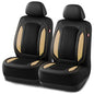 Rubbermaid Leather Mesh Car Seat Covers, Breathable Air Mesh Front Seat Cover, Universal Fit Slip-on Design, Airbag Compatible, Automotive Seat Protector for Most Cars, SUVs, Trucks, Vans-Beige - color: Beige