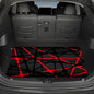 Universal Car Trunk Mat 29" x 39", Black and Red Lines All Weather Trunk Protection Cargo Liner,Durable Cargo Mat Rear Trunk Liner, Stylish Vehicle Interior Accessories Suitable for Most Car Models - color: Black and Red Lines