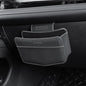 Car Trash Can Small Leather Vehicle Trash Bin Car Dustbin Garbage Organizer Holder with Trash Bag Foldable Mini Cars Storage Bag Container for Auto SUV Van Trucks (Black,Glovebox Hanging)