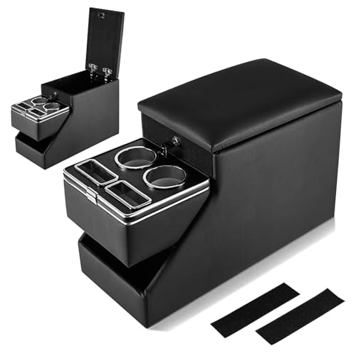 Truck Center Console Organizer Between Seat for Minivans, SUVs, Middle Van Bench Organizer for Floor Console Organizer Storage Box with Locking Design - size: 24 Locking Design