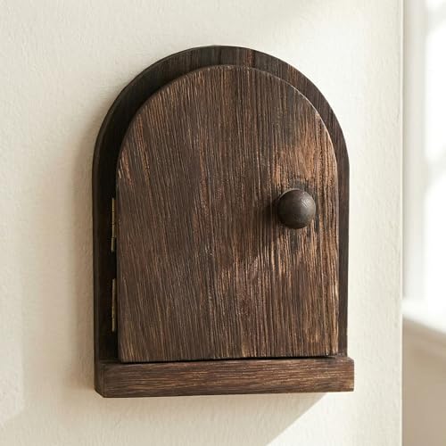 Wood Door Outlet Cover Light Switch Cover Plate Frame, Dustproof, Receptacle Plate Protector, Dark Brown
