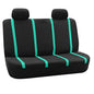 FH Group Car Seat Covers Rear Set Cloth - Car Seat Covers with Removable Headrest,Universal Fit,Automotive SeatCovers,Washable Car SeatCover for SUV,Sedan,Van Mint - color: Mint, size: Rear Set