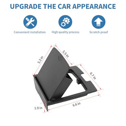 for Wrangler JK Center Console Hidden Storage Tray Box, Secret Storage Compartment for Jeep Wrangler JK JKU 2011-2017 Black Storage Container Accessories
