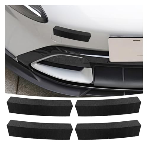 YoRise 4PCS Car Door Edge Guards, EVA Foam Bumper Guard Strip with Self Adhesive, Anti-Scratch & Collision Car Door Protector Trim for Vehicle Front/Rear Lips (Black) - color: Black