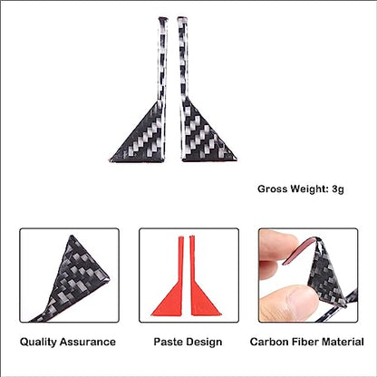 Aunginsy Car Front Trailer Hook Trim Sticker Compatible with Toyota Tundra/Sequoia 2022 2023 2024 Pickup Truck Real Carbon Fiber Material Decorative Sticker Protection Cover Exterior Accessories - size: Front Trailer Hook Trim Sticker