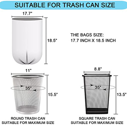 2 Gallon Small Trash Bags, Clear, 150 Counts/ 3 Rolls - size: 50 Count (Pack of 3)