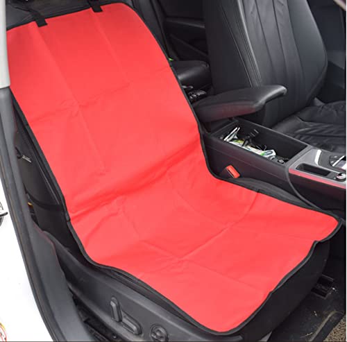 Oxford Cloth Seat Anti Mud Cover for Cat Dog,Front Seat pad for Most Car,Truck,SUV - color: Red, size: Medium
