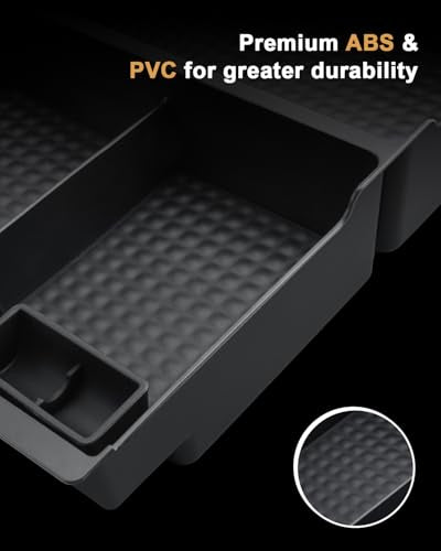 ECOZEN Center Console Organizer for 2007-2014 Chevy Silverado/GMC Sierra & Tahoe/Suburban/Avalanche/Yukon/Yukon XL Accessories - Armrest Box Organizer - Only Fit Split-Bench Front Seat/Jump Seats - size: 2007-2014 Chevy Silverado/Sierra-Jump Seat