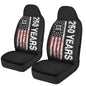 Front Seat Covers for Cars 250 Years 1776-2026 America Breathable Elastic Fabric Seat Protector Set of 2 Fashion Auto Interior Universal Fit SUV Truck Sedan Van - color: 250 Years 1776-2026 America