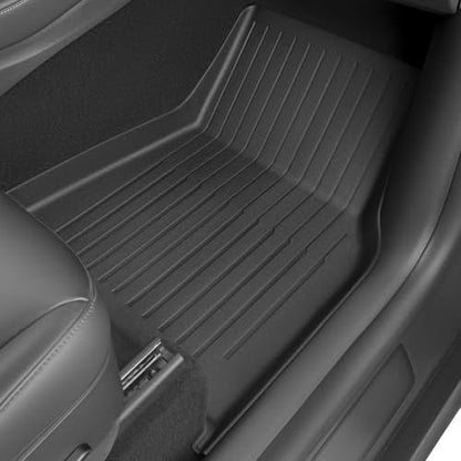 SUPER LINER Floor Mats for Tesla Model Y 5 Seats 2021 2022 2023 2024 | 6-Piece Set Extra-Thick TPE All-Weather Floor & Cargo Liners | Pet & Child-Friendly Custom Fit Interior Accessories - size: 6 PCS Compatible with Model Y 5-Seat | Small