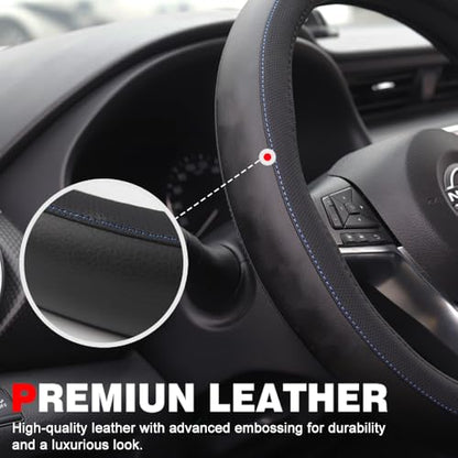 XITER Leather Steering Wheel Cover for Altima 2019-2026,with Altima Logo - color: Altima 2019-2026,With "Altima" LOGO