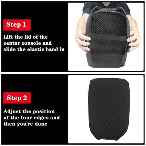 Sze Center Console Cover for Nissan Frontier 2026 2025 2024 2023 2022 Car Armrest Cover, PU Leather Arm Rest Pad, Console Box Cover Center Console Cushion - color: Nissan Frontier 2026 2025-2022
