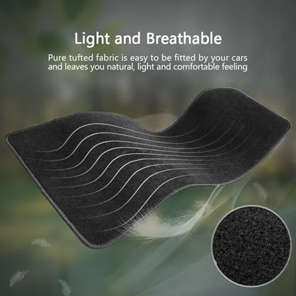 Floor Mats Compatible with 2012-2016 Honda CRV Black Nylon Front Rear Flooring Protection Interior Carpets 3PC By IKON MOTORSPORTS, 2013 2014 2015