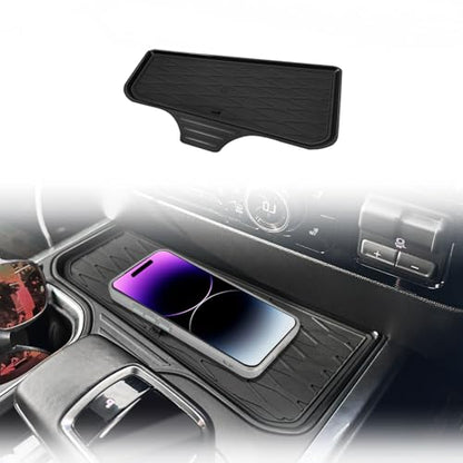 Front Center Console Organizer Fits for 2022-2025 2026 Chevy Silverado/GMC Sierra 1500 Hidden Panel Secret Pocket Storage Lid Removable Cover(Bucket Seats Only)