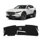 KUST Black Dash Cover for Mazda CX-30 CX30 2020-2024 2025 2026(Without HUD) Polyester Dashboard Cover Non-Slip Interior Accessories for CX30 Dash Mat Sunshade Windshield Glare