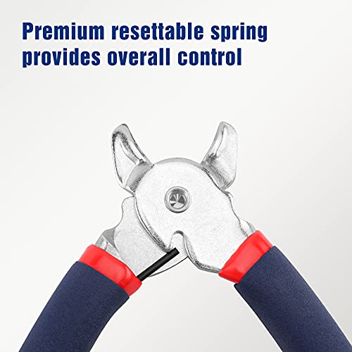 WORKPRO Hog Ring Pliers with 500 Pcs 3/4" Hog Rings, Galvanized Steel Hog Rings Perfect for Furniture Upholstery, Auto Upholstery, Plastic Meat & Sausage Casings - style: Flat Hog Ring Pliers Set