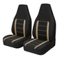 AUTOYOUTH Auto Car Front Seat Covers Bucket Seat Cover Automotive Universal Fit for Sedan Truck Trend Car Accessories - Beige - color: Beige