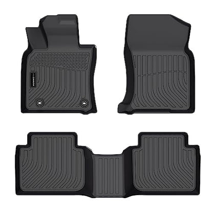 Auxko All Weather Floor Mats Fit for Toyota Camry AWD 2020-2024 TPE Rubber Liners Set Camry AWD Accessories All Season Guard Odorless Anti-Slip Floor Mats 2 Row - size: camry awd|2020-2024|floor mats