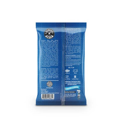 Chemical Guys Total Interior Cleaner & Protectant Wipes – 50 Pack Multi Surface Car Interior Cleaning Wipes for Dashboards, Doors and Seats – Safe for Trucks, SUVs, RVs and Home Use