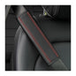 Car Seat Belt Pads, 2 Pack Fiber Leather Seatbelt Shoulder Strap Covers, More Comfort Driving & Protect Your Neck, Universal Safety Strap Cover for Auto SUV Truck Airplane Backpack (Black/Red) - color: Style2-Black/Red