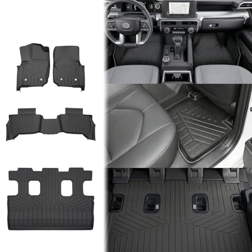 Floor Mats for 2025 2026 Toyota 4Runner 7 Seats Gas, All Weather TPE Protector 1st&2nd&3rd Row Floor Liners Accessories(Not for Hybrid EV&i-Force MAX) - size: 7Seats-Floor Mat