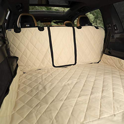 Plush Paws Products Convertible Cargo Liner | Diamond Stitching | Washable & Waterproof Dog Cargo Protection | Cover Car, Truck, & SUV | Nonslip, Tear Resistant Pet Cargo Cover | Regular Tan - color: Tan, size: Regular
