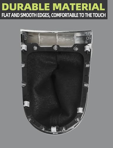 NEW Manual Gear Shift Boot Chrome Trim Compatible With 2015-2017 (After the mid-year update in 2015) Ford Mustang NEW 6 Speed Manual Transmission Accessories Parts Replaces GR3Z7277AA GR3Z-7277-AA