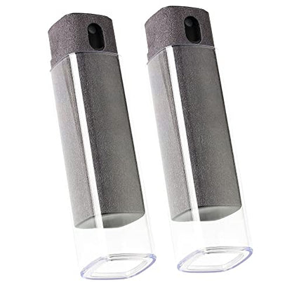 2 Pcs Screen Cleaner Kit, 3-in-1 Touchscreen Mist Cleaner Spray Bottle Tool & Microfiber Cloth for Phone/Laptop/Tablet/TV/Monitor/Car Screens(Grey) - color: 2 Pcs-Grey