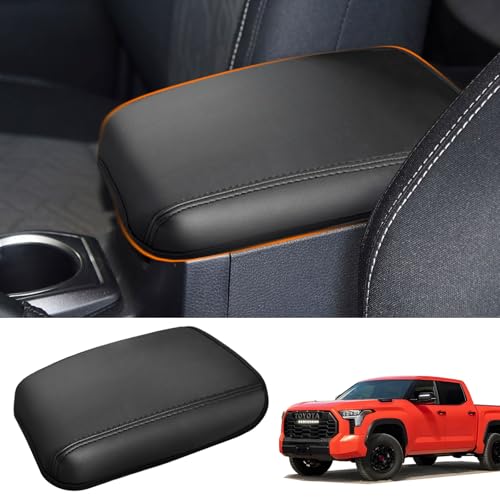 Center Console Cover Compatible with Toyota Tacoma 2016-2023 Accessories, Microfiber PU Leather Armrest Box Lid Protector Cover for Toyota Tacoma Accessories (Black) - size: Fit for Toyota Tacoma 2016-2023
