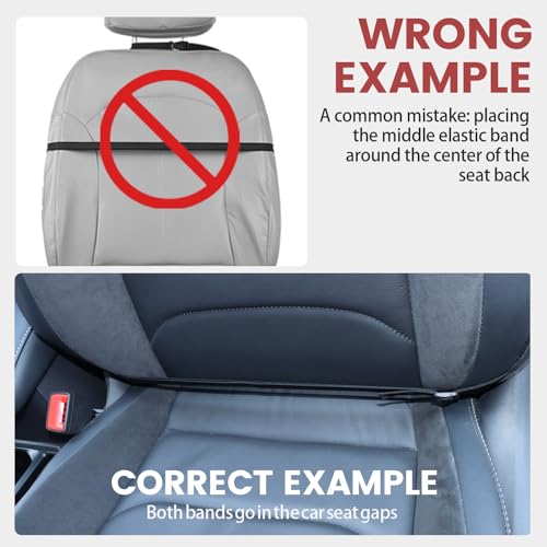 Viaviat Car Seat Protector Large Kick Mat 2 Pack Durable Water Resistant Auto Seat Back Covers with 2 Mesh Pockets Protection Against Dust Mud Scratches (Black, 2-Pack) - color: black
