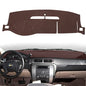 Dashboard Cover Dash Mat Compatible with 2007-2014 Chevy Chevrolet Tahoe Suburban,2007-13 Chevy Avalanche Silverado 1500 2500 3500 LTZ/GMC Sierra SLT Denali,2007-14 GMC Yukon XL (Brown) - color: Brown