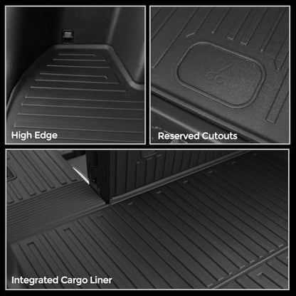 Cargo Mat for 2022-2026 Hyundai Tucson Gas, Full Coverage All Weather Trunk Cargo Liner with Backrest Protectors for Tucson Accessories