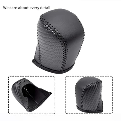 Auto Car Leather Gear Shift Knob Cover for Honda Civic 10th Gen 2021 2020 2019 2018 2017 2016 Accessories (D) - color: D