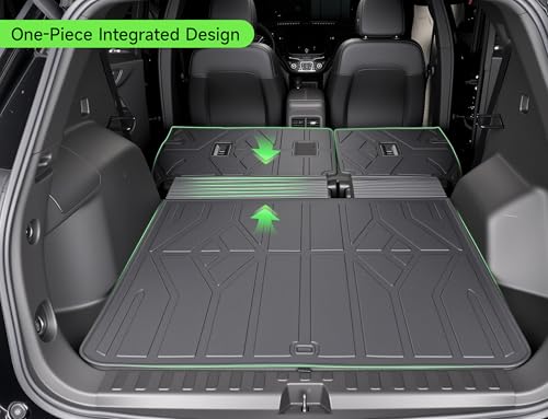 Cargo Trunk Mat with Backrest Mats for 2025 2026 Chevrolet Chevy Equinox/GMC Terrain (Not for Equinox EV),All Weather Protection TPE Heavy Duty Cargo Liner Equinox/Terrain Accessories,Black - size: Chevy Equinox/GMC Terrain 2025 2026