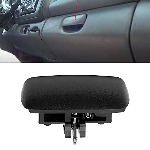 Gledewen Glove Box Latch Handle (Black), Compatible with 1997-2000 Dodge Dakota, 1998-2000 Dodge Durango | Replace# 5EM34LAZ Glove Box Organizer Door Lock Catch Open Handle