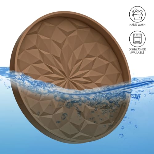 Car Coasters for Cup Holders [4 Pack] - 2.75In Silicone Auto Mug Mats - Universal Non-Slip Recessed Car Interior AccessoriesCoffee - color: 4pack-coffee