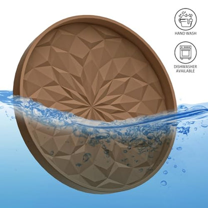 Car Coasters for Cup Holders [4 Pack] - 2.75In Silicone Auto Mug Mats - Universal Non-Slip Recessed Car Interior AccessoriesCoffee - color: 4pack-coffee