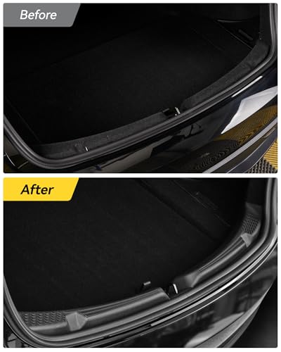 3W Tesla Model 3 Hignland Door Sill Protector 2024 2025 2026 Front & Rear, Rear Bumper, Trunk Sill Protector, Door Entry Guard, Edge Guards, TPE Customized Accessories - size: Model 3 2024-2026| 4-Door Sills w/ Bumper