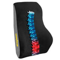 Goodyear Ergonomic Lumbar Support Pillow for Office Chair and Car Seat - Memory Foam Back Support Lumbar Pillow, Premium Cushion Chair Support for Lower Back Pain Relief and Versatile Use - Black