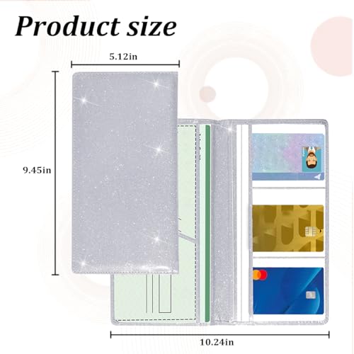 Car Registration and Insurance Holder, PU Leather Automotive Glove Box Document Compartment Organizer with Magnetic Shut, Cards Driver License Holder, Universal Vehicle Accessories (Silver) - color: Silver
