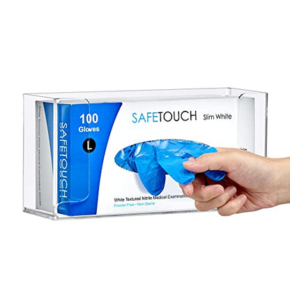 Acrylic Glove Box Holder, Wall-Mounted Glove Dispenser, Floating Glove Box Organizer, Small Size (for 1 Box), 10.5" W x 5.0" H x 3.5" D (Mounting Hardware Included) - size: Small (for 1 Box)
