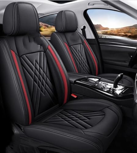 Custom Car Seat Covers for Mercedes Benz A B C CLA CLS CLK GLE GLS GLA GLK GL ML G S GLC SL CL SLC R SLK etc...Easy to Install car Cover (Black Red A+) - color: Black Red A+